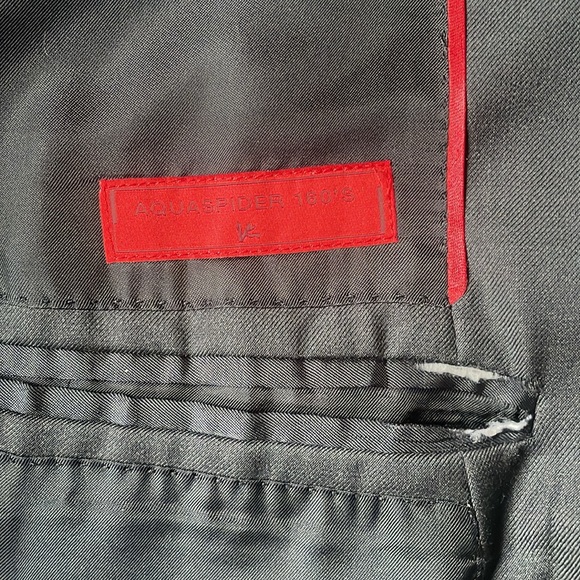 Isaia Aquaspider 160’s Charcoal Jacket - Picture 10 of 12